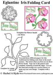 Eglantine Iris Folding Card