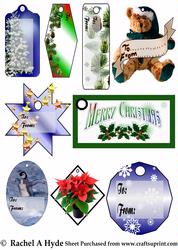 Taggin' Along Christmas Sheet