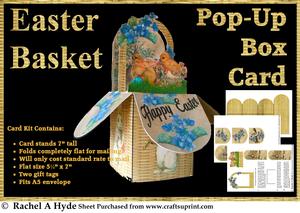 Easter Basket Pop Up Box Card