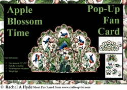 Apple Blossom Time Pop-Up Fan Card