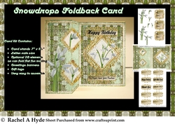 Snowdrops Foldback Card