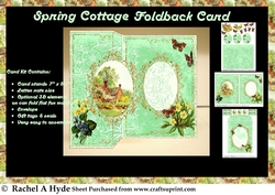 Spring Cottage Foldback Card