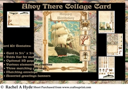 Ahoy There Collage Card