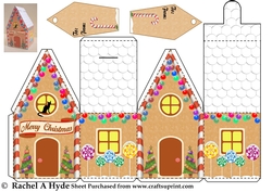 Christmas Gingerbread House Box