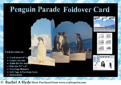 Penguin Parade Foldover Card