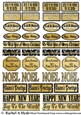 Christmas Labels - Golden Nights