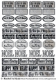 Christmas Labels - Silver Nights
