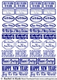 Christmas Labels - Royal Blue