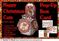Happy Christmas Cats Pop Up Box Card