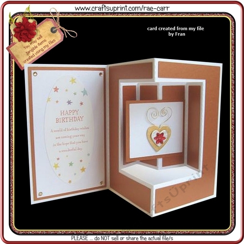 492 Fancy Fold Card2 Multiple Machine Formats