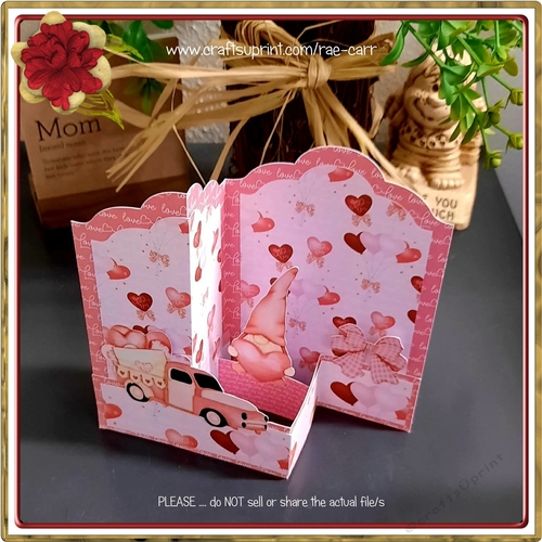 2302 Valentine ZFold Card  MULTIPLE MACHINE FORMATS