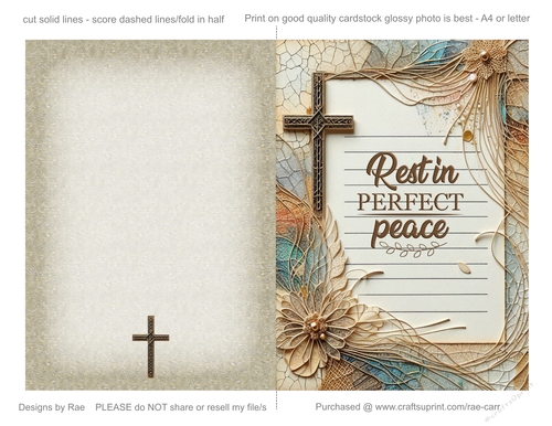 2403  Folded Sympathy Card 