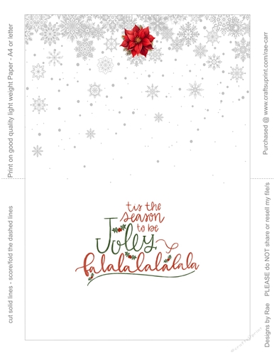 2415 Christmas Tis The Season To Be Jolly Insert