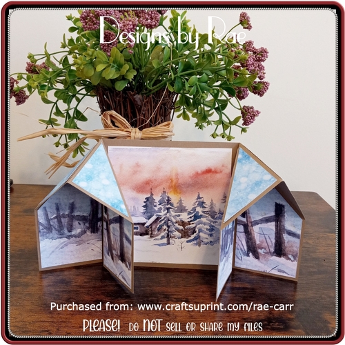 2434 Unique Shaped Folded Card *Multiple Machine Formats*