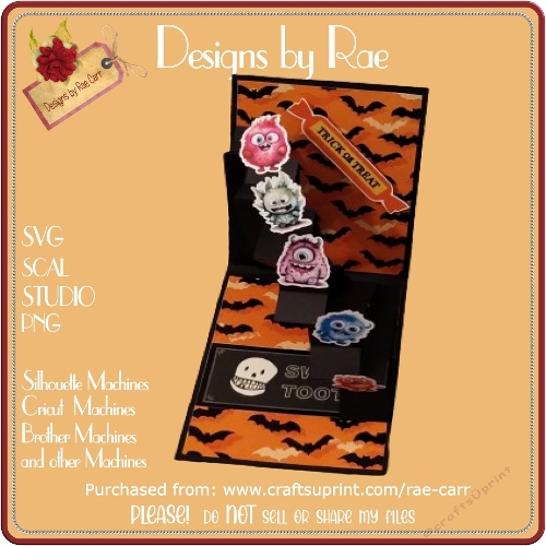 2417 Staggered Wave Pop Up Card | Multiple Machine Formats