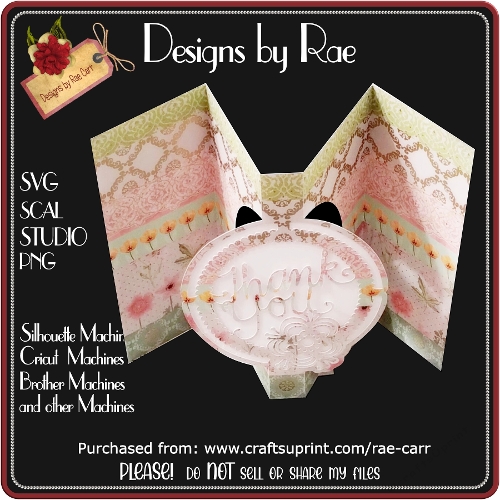 2419 Fancy Fold Pop Out Card *Multiple Machine Formats*