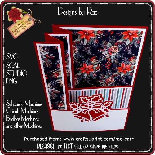 2574 Triple Folded Side Christmaas Card | Multiple Machine Formats