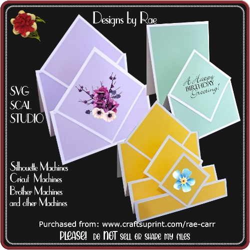 2607 3 Step Card Designs| Multiple Machine Formats