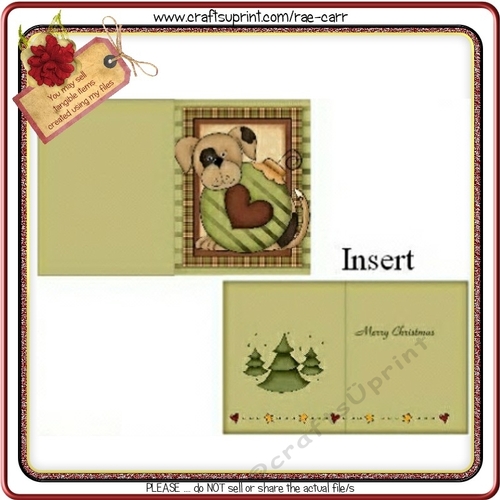 166 Christmas Puppy Love Quick Card 