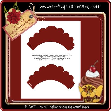 T007 Scalloped Cupcake Wrappers *PNG*