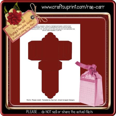 T025 Tag Bag Template *PNG*