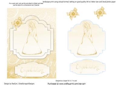 Ps005 Engagement or Wedding Couple Golds