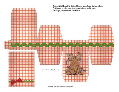 591 Reindeer Christmas Jewelry Gift Box *jpg*