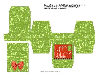 590 Green Christmas Jewelry Gift Box *jpg*