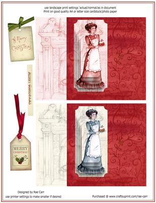 Ps019 Set of Christmas Plum Pudding Toppers