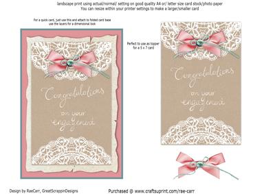 PS023 Engagement Rose Topper SHEET