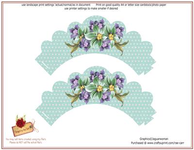 Ps032 Floral Cupcake Wrapper *jpg*