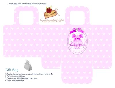 Ps037 Baby Girl Gift Bag