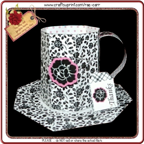 709 Damask Mug Set 