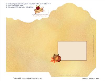 PS718 Thanksgiving or Fall Envelope 