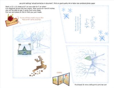 Ps052 Tri-fold Deer Scene *jpg*