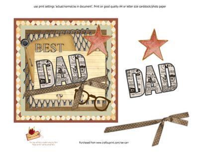 PS117 Best Dad Topper 