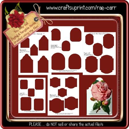 T038 Shaped Decoupage Toppers *PNG*