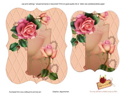 PS132 Shaped Roses Floral Topper