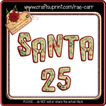 Alphabet Christmas Letters & Numbers