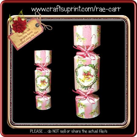 857 Christmas Round Cracker 