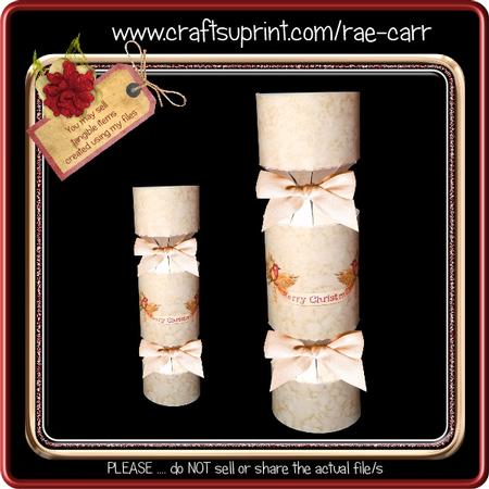 858 Christmas Round Cracker 