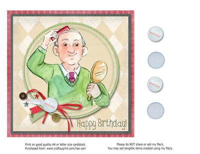 PS156 Balding Birthday Man