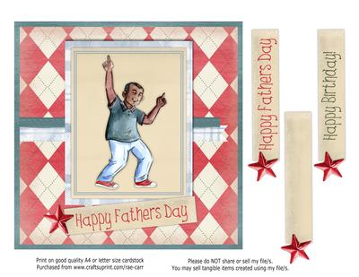 PS157 Happy Fathers Day or Birthday Man