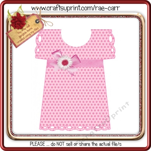 005 Baby Dress Card Multiple Machine Formats