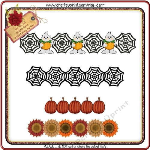 097 Halloween & Fall Borders