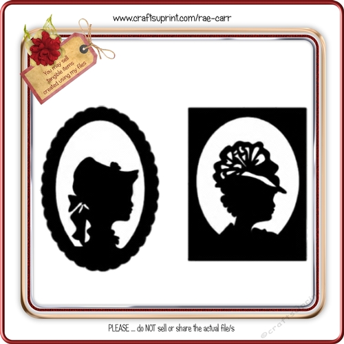 146 Framed Silhouette Ladies