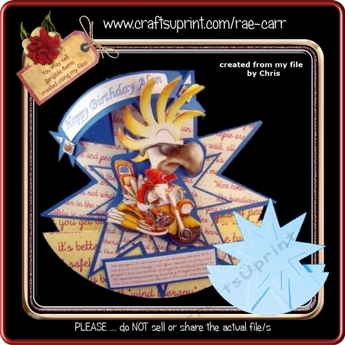 254 Star or Sun Rocker Card