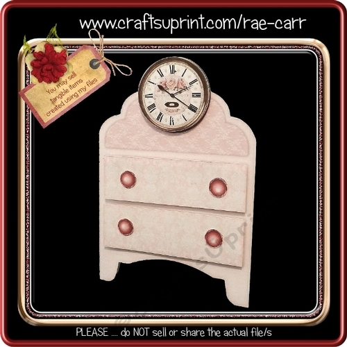 269 Soft Pink Color Dresser Card  HAND and MACHINE Formats