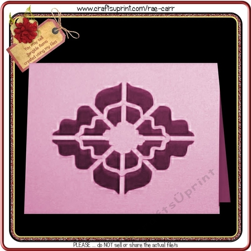 357 Fancy Cutwork Topper/card Multiple Machine Formats