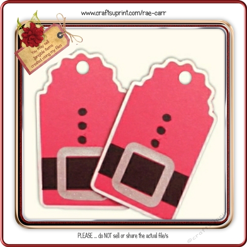 394 Santa Tag Topper